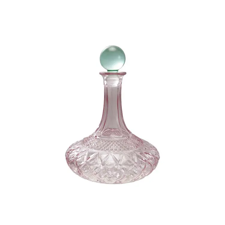 1.5-Quart Cut-Glass Decanter with Crystal Stopper