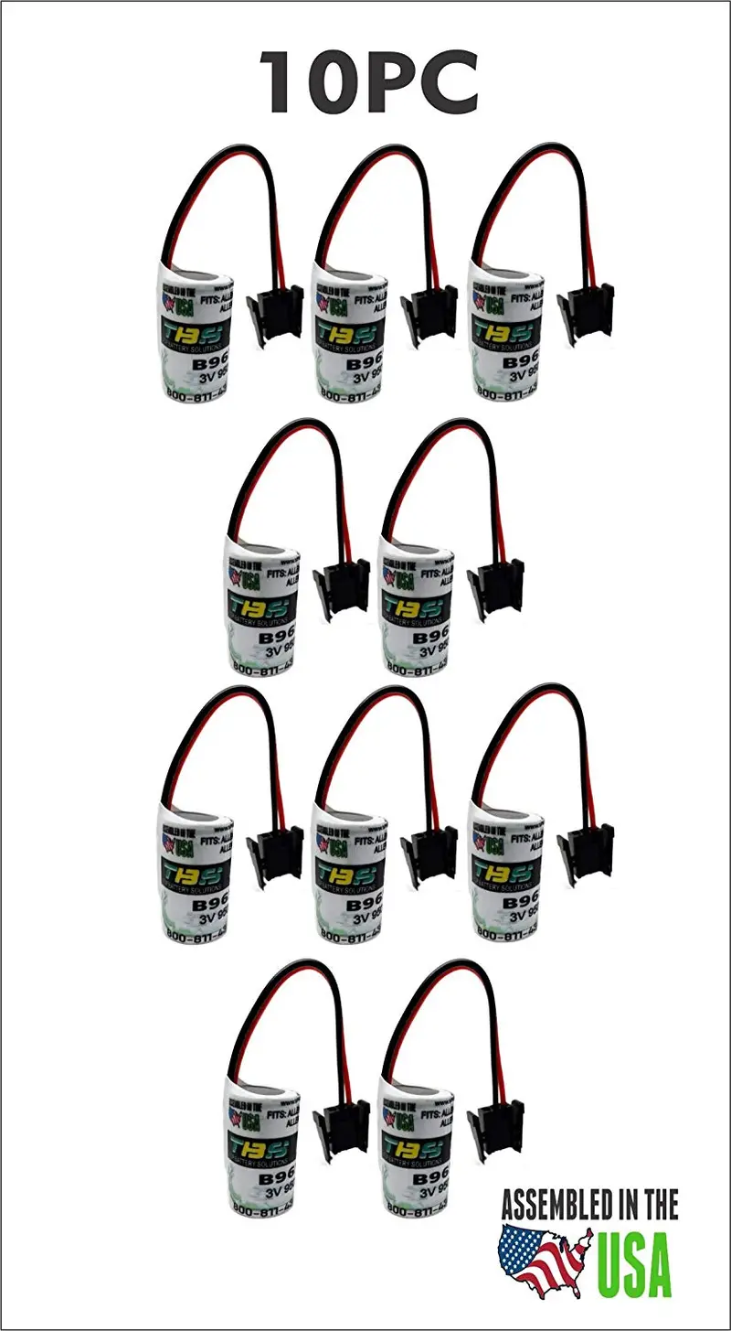 10-Pack B9650T Replacement Battery for Allen Bradley PLCs (1747-BA, 1769-BA) — Fedco Compatible
