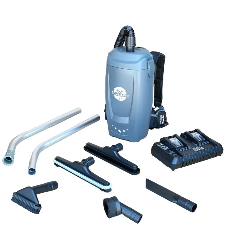 18V Cordless Backpack Vacuum – 6-Liter Commercial Janitorial Cleaner