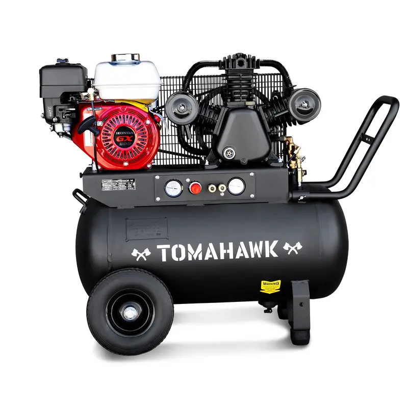 20-Gallon Portable Gas Air Compressor – 6.5 HP Honda GX200 Engine, 13.5 CFM @ 90 PSI