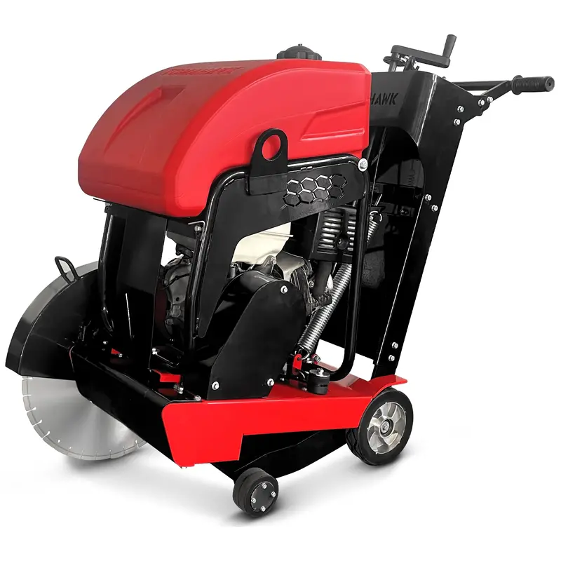 20-Inch Walk-Behind Concrete Saw – Pre-Order, 13 HP Honda GX390 Engine with Water Tank for Asphalt Cutting