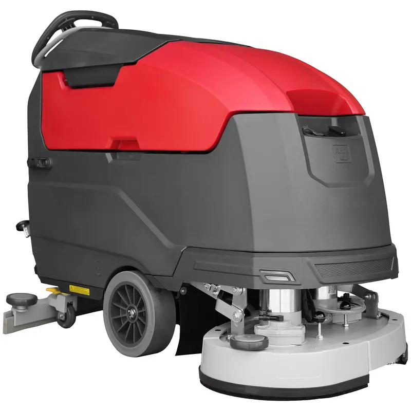 30-Inch Cordless Auto Floor Scrubber – Dual Disc, Self-Propelled Traction Drive, 24V Battery Powered