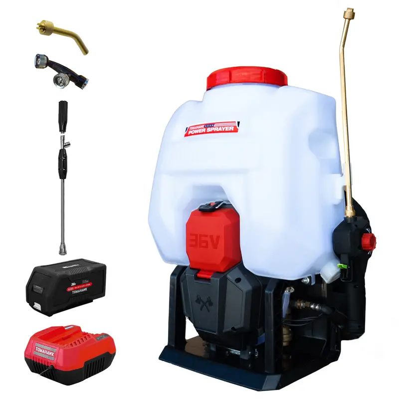 5-Gallon Backpack Sprayer – 36V Electric, 30-Foot Reach, Adjustable Flow for Lawn Care & Pest Control