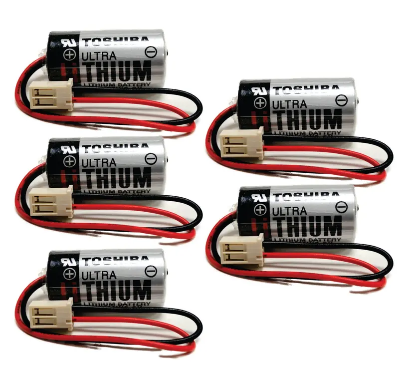 5-Pack ER17330V 3.6V 1700mAh Battery with Plug for Epson R13ZA00600300