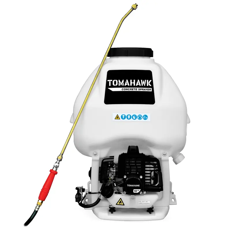 6.5-Gallon Gas-Powered Backpack Concrete Sprayer – 0.5 GPM for Sealants, Curing Compounds & Stains