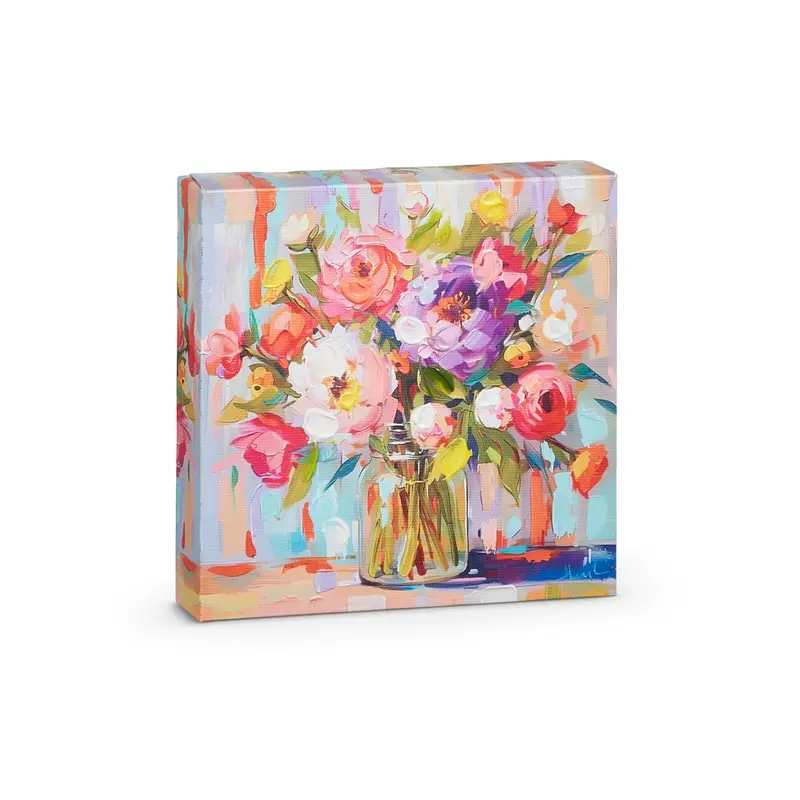 6-Inch Floral-Themed Wall Art Print