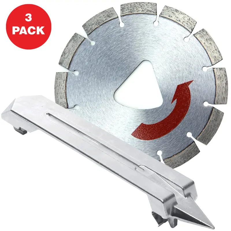 6-Inch XP Red Series Diamond Saw Blade for Hard Concrete – 3-Pack