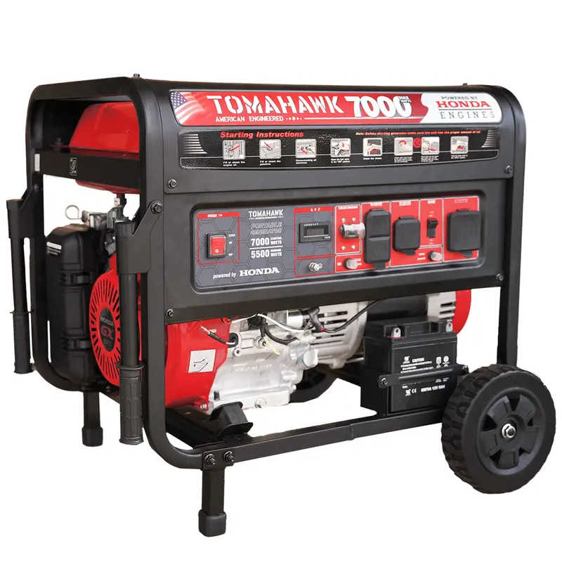7000W Honda-Powered Portable Generator — Professional-Grade Gas Generator for Reliable Off-Grid Power