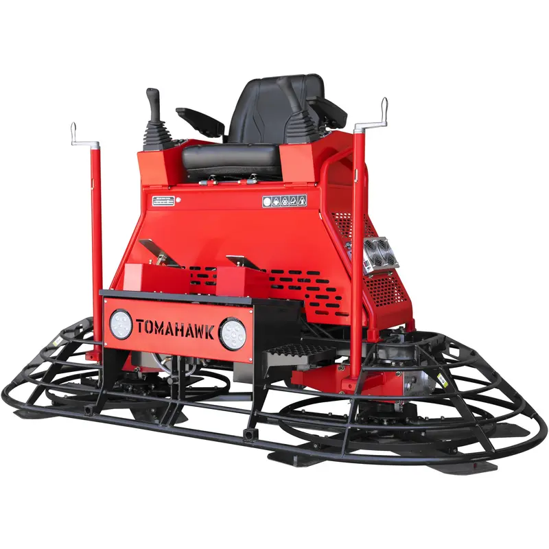 8-Foot Ride-On Concrete Power Trowel with 35 HP Vanguard Engine