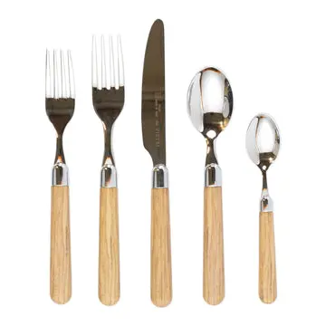 Albero Oak Five-Piece Dinnerware Set