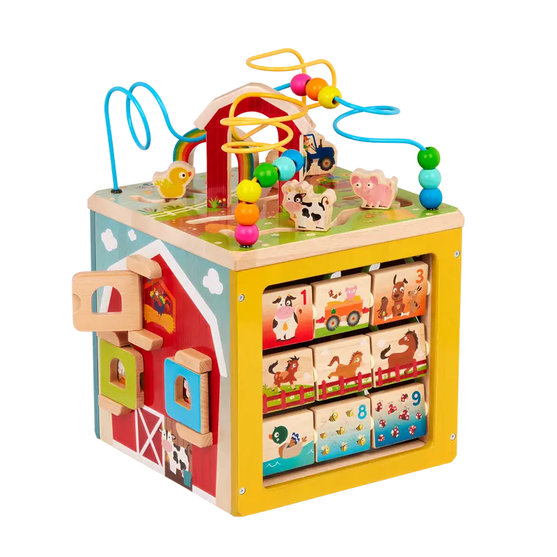 B. Toys Barnyard Activity Cube – Multi-Sensory Learning Toy for Toddlers
