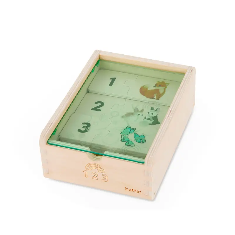 B. Toys One-to-One Matching Puzzle – Numbers 1–12 Learning Box