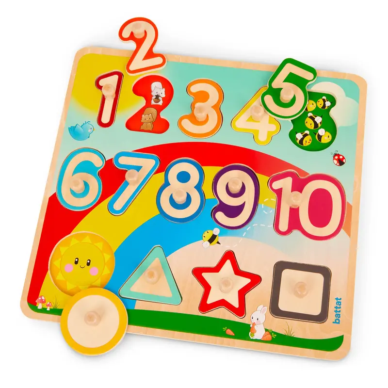 B. Toys Rainbow Garden Peg Puzzle – Number Recognition Game