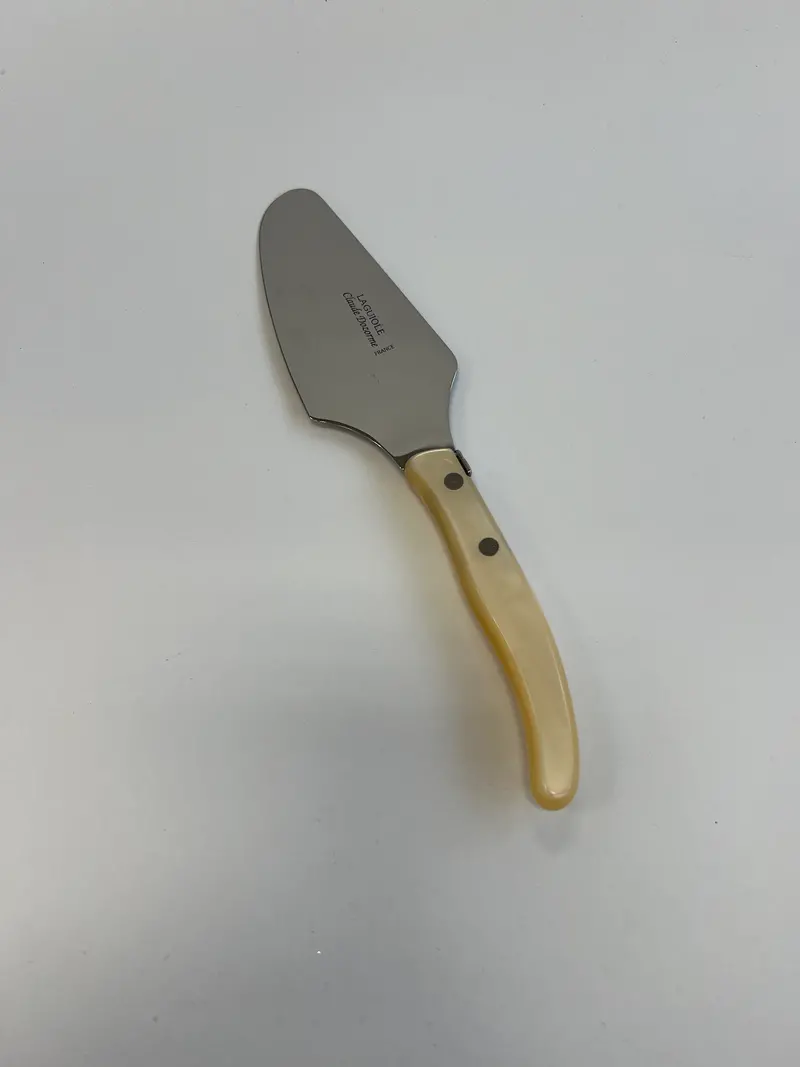Berlingot-Style Cake Server with Natural Wood Handle