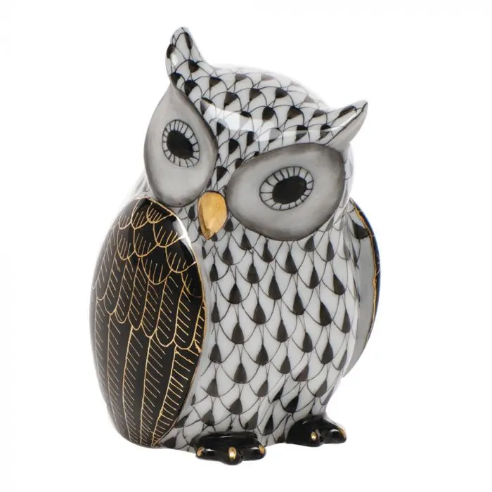 Black Mother Owl Ornament
