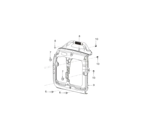 Black Trim Handle Cover Plate for TG3000i 3000W Inverter Generator
