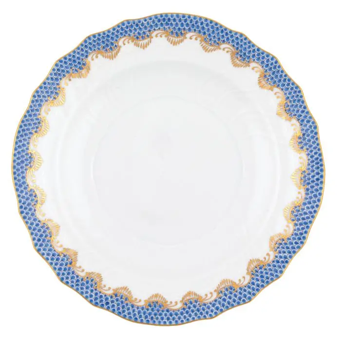 Blue Fish Scale Salad Plate