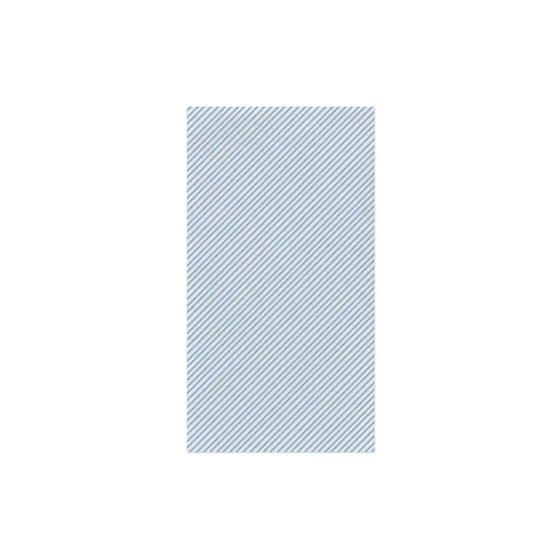 Blue Seersucker Stripe Guest Towels – Soft & Stylish (20-Pack)