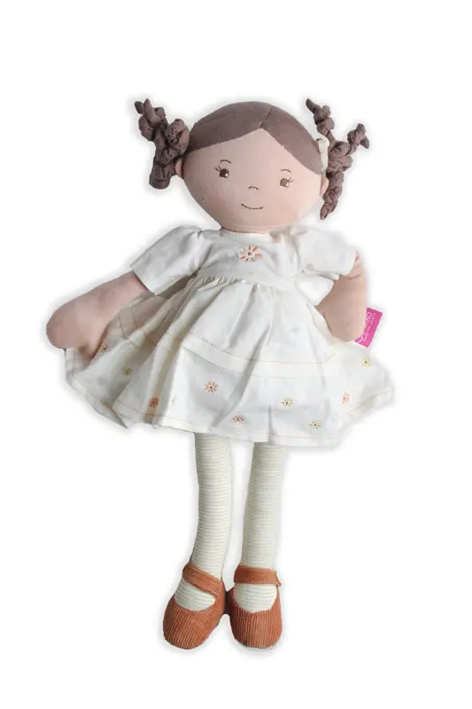 Bonikka Cecilia Linen Doll – Brown Hair