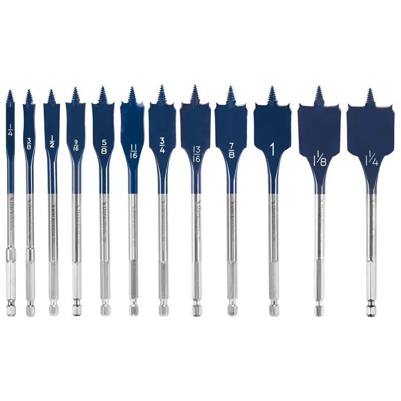 Bosch DSB5012 Daredevil 12-Piece Spade Bit Set for Wood Drilling