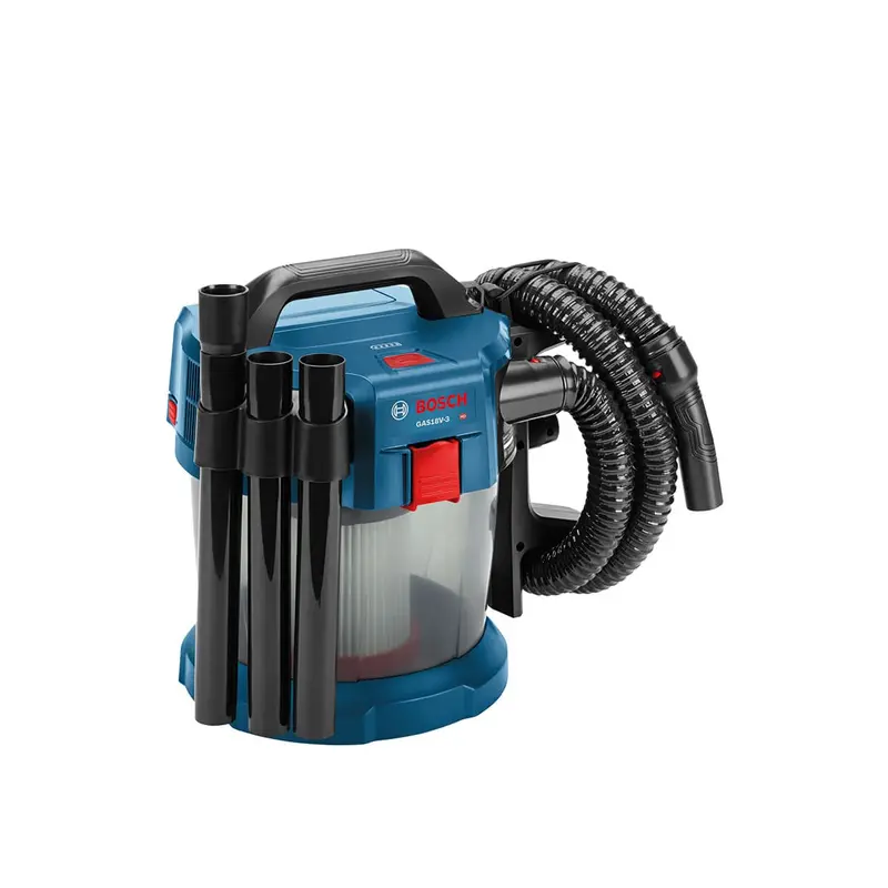 Bosch GAS18V-3N Wet/Dry Vacuum – 18V, 2.6-Gallon Capacity with HEPA Filtration