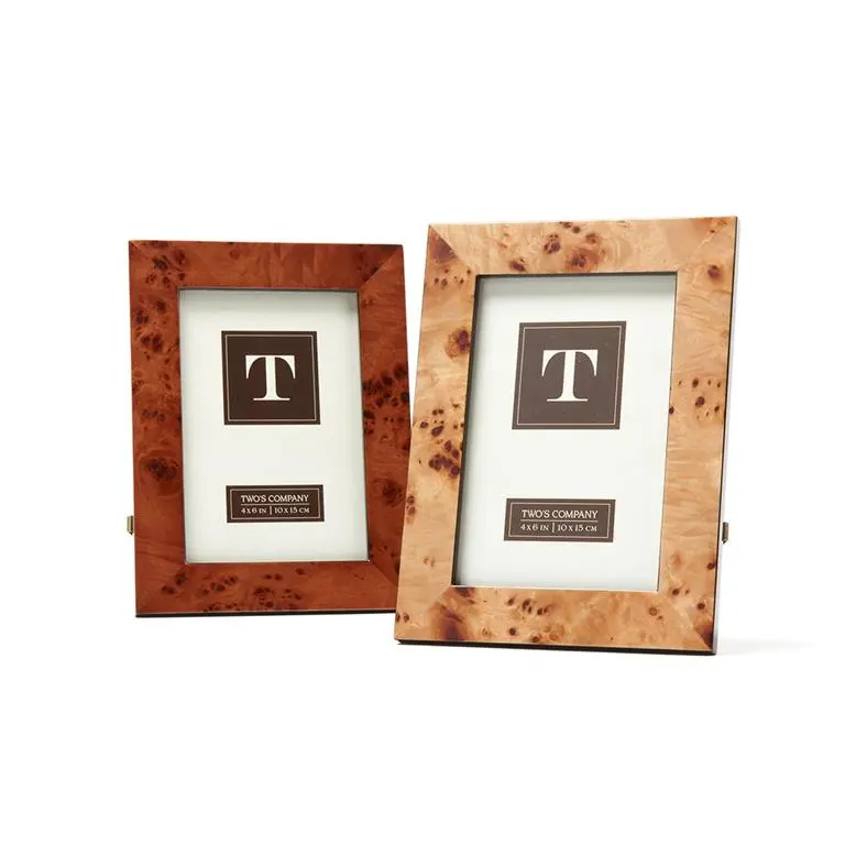 Burled Wood Photo Frame – 4×6 Inch Size