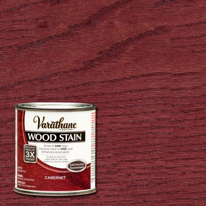 Cabernet and Dark Walnut Interior Wood Stain with Colonial Maple Accents
