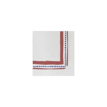 Campagna Red Cocktail Napkins – Pack of 20 (Papersoft)