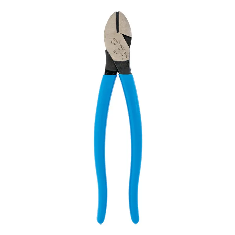 Channellock 338 8-Inch High-Leverage Diagonal Cutting Plier — Lap-XLT Construction for Superior Cutting Power