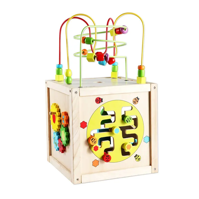 Classic World Multi-Activity Cube – 6-Sided Early Learning Play Center