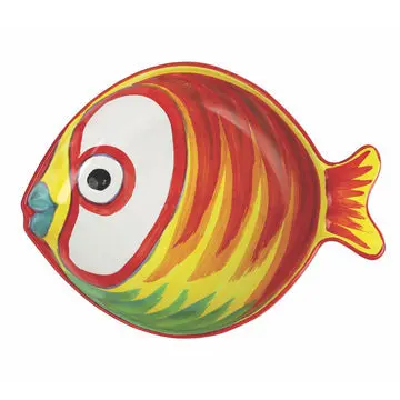 Colorful Fish-Shaped Medium Serving Bowl (Pesci Colorati)