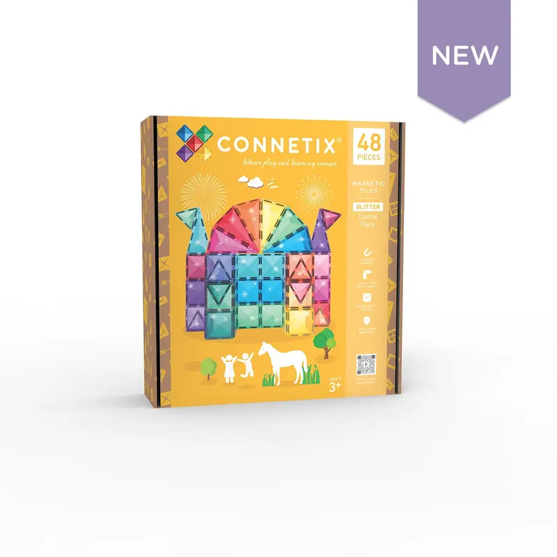 Connetix Glitter Castle Magnetic Building Set