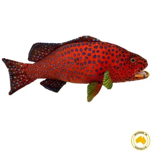 Corine Coral Trout Plush – Unique Huggable Saltwater Fish