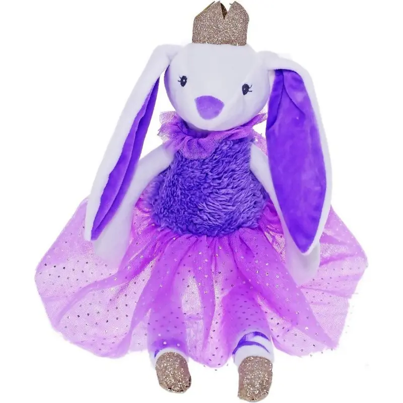 Cotton Candy Princess Bunny Doll – Purple Dress Edition