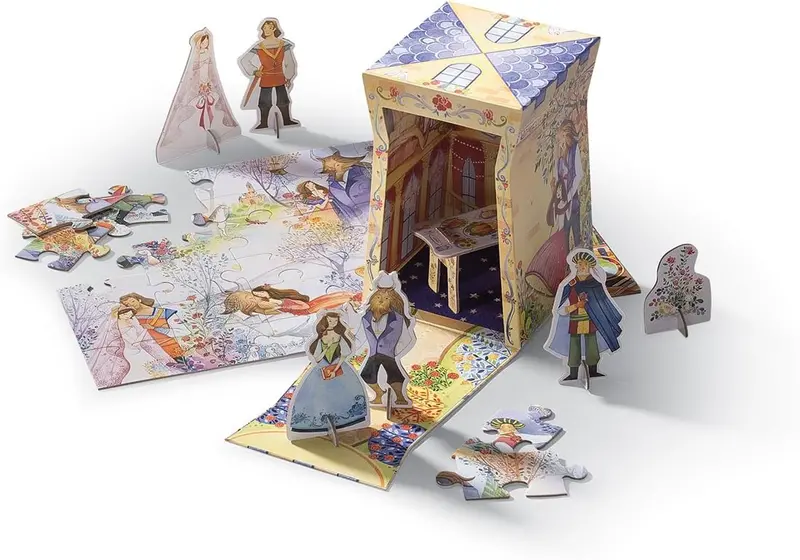 Crocodile Creek Beauty and the Beast Puzzle – 36-Piece Storybook Edition
