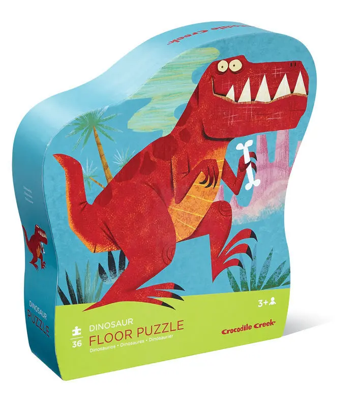Crocodile Creek Dinosaur-Themed Floor Puzzle – 36 Large Pieces for Toddlers