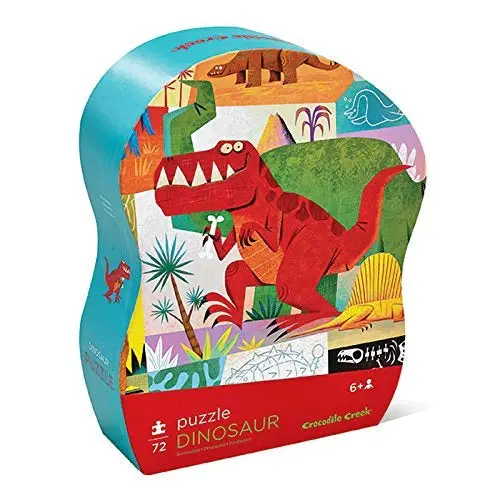 Crocodile Creek Dinosaur Themed Shaped Puzzle – 72-Piece Challenge for Kids