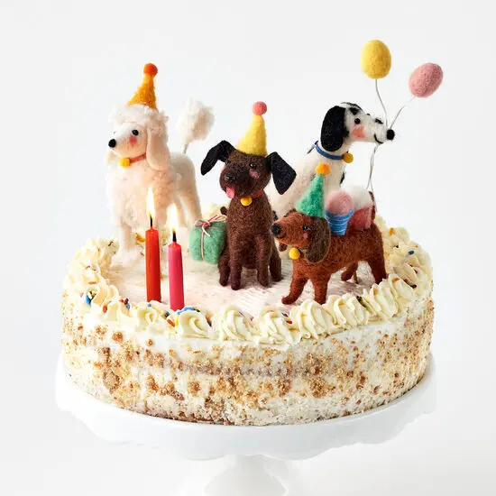 Customizable Dog-Themed Cake Topper