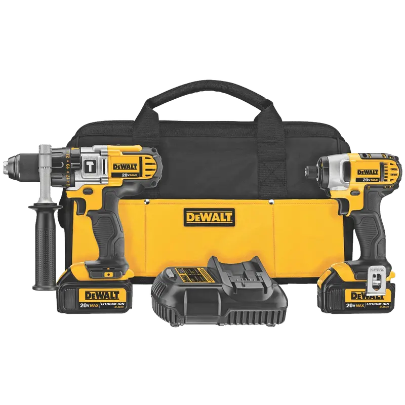 DEWALT DCK290L2 20V MAX Lithium-Ion Combo Kit – Heavy-Duty Drill and Impact Driver Bundle