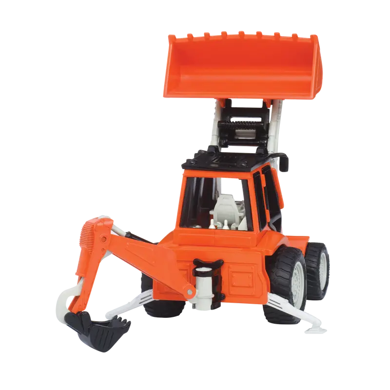 Driven Micro Backhoe Loader – Tiny Working Construction Toy