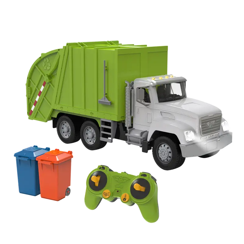 Driven Standard-Size RC Recycling Truck – Eco-Themed Remote-Controlled Vehicle