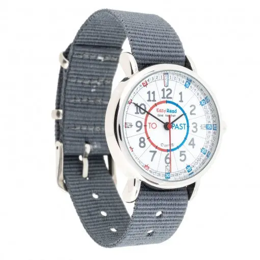 Easy Read Past/To Learning Watch – Red and Blue Face Children’s Analog Watch