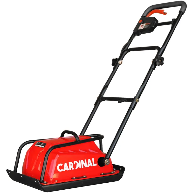 Electric Cardinal Vibratory Plate Compactor — 1.25A Lightweight Tamper for Gravel & Soil Compaction