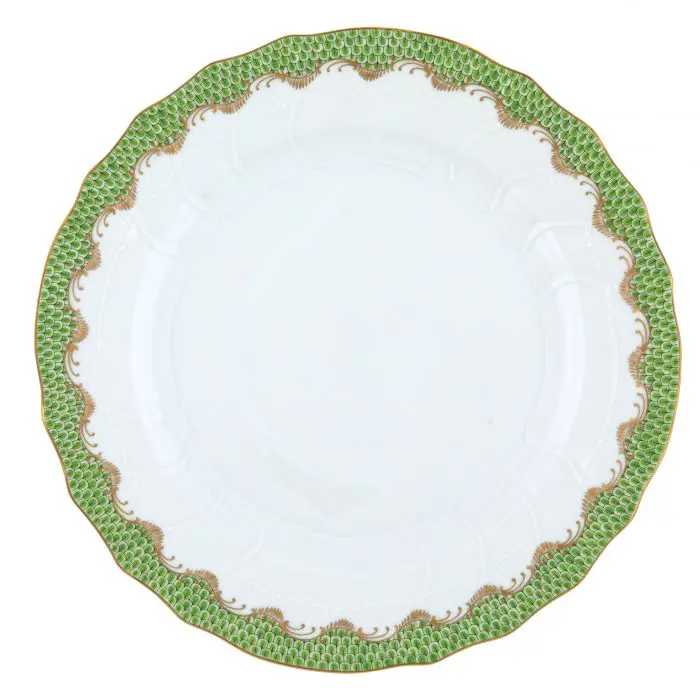 Evergreen Fish Scale Dinner Plate
