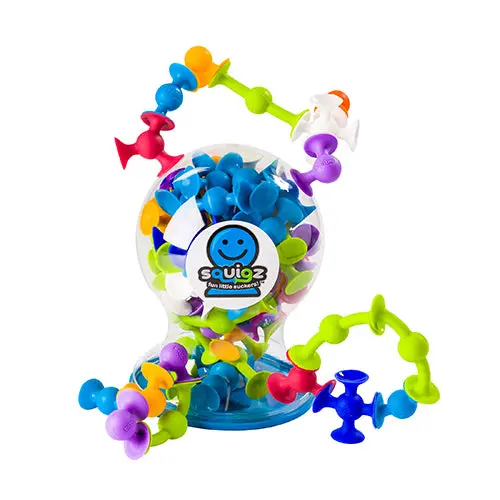 Fat Brain Toys Squigz 50-Piece Deluxe Building Set