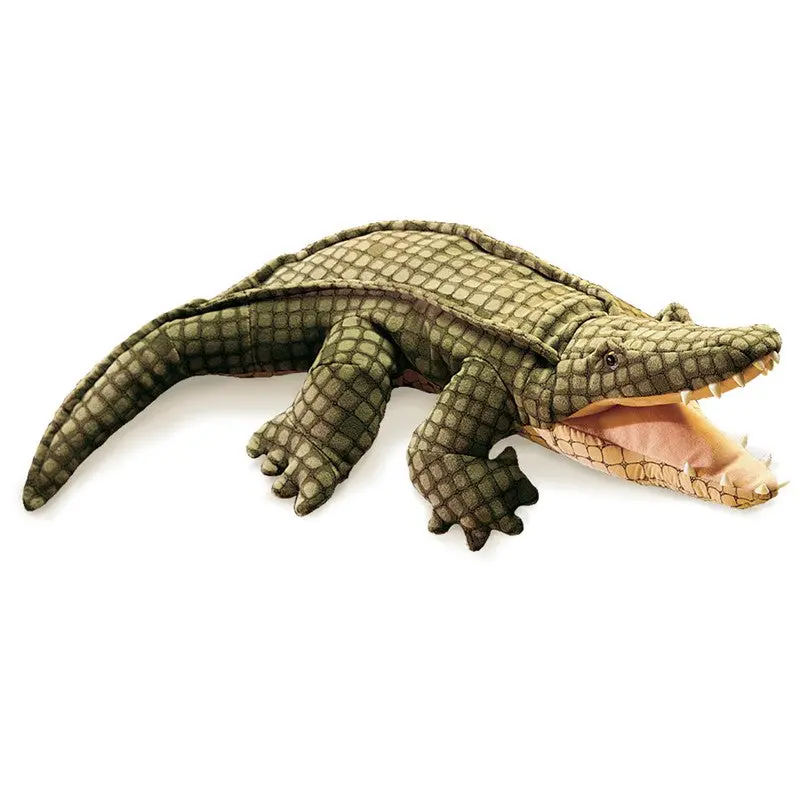 Folkmanis Alligator Hand Puppet – Jaw-Snapping Swamp Creature Puppet