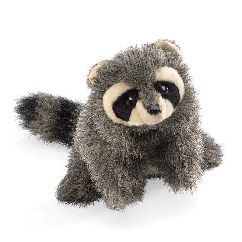 Folkmanis Baby Raccoon Hand Puppet – Soft & Expressive Animal Toy