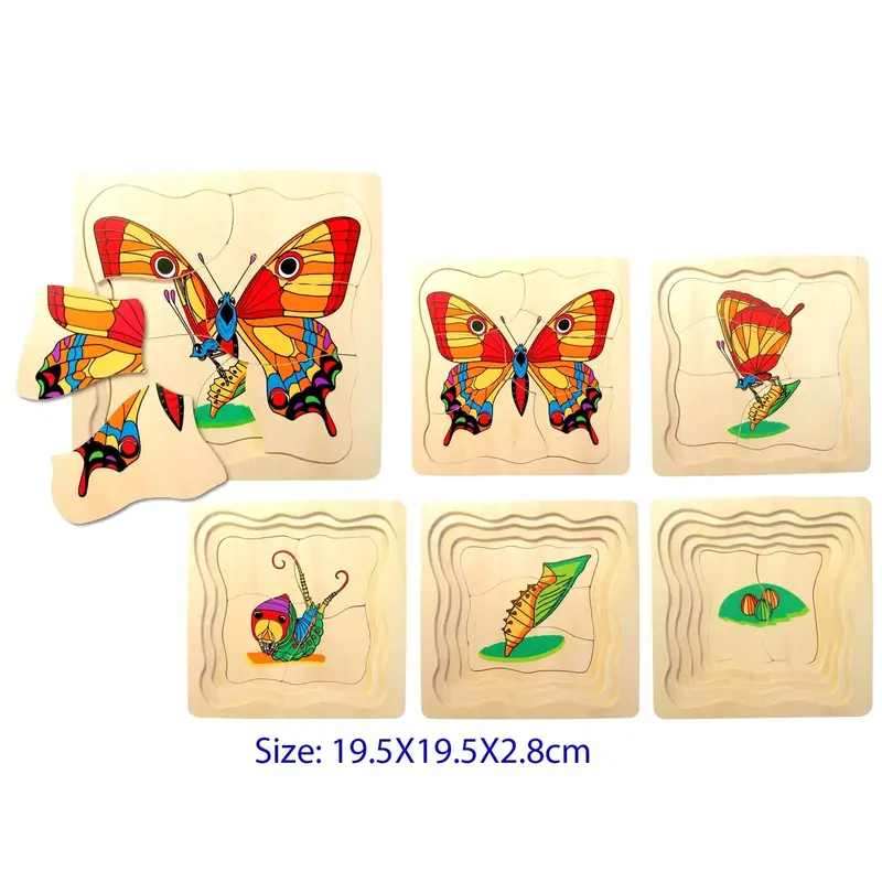 Fun Factory Layered Butterfly Puzzle – Progressive Skill-Building Toy