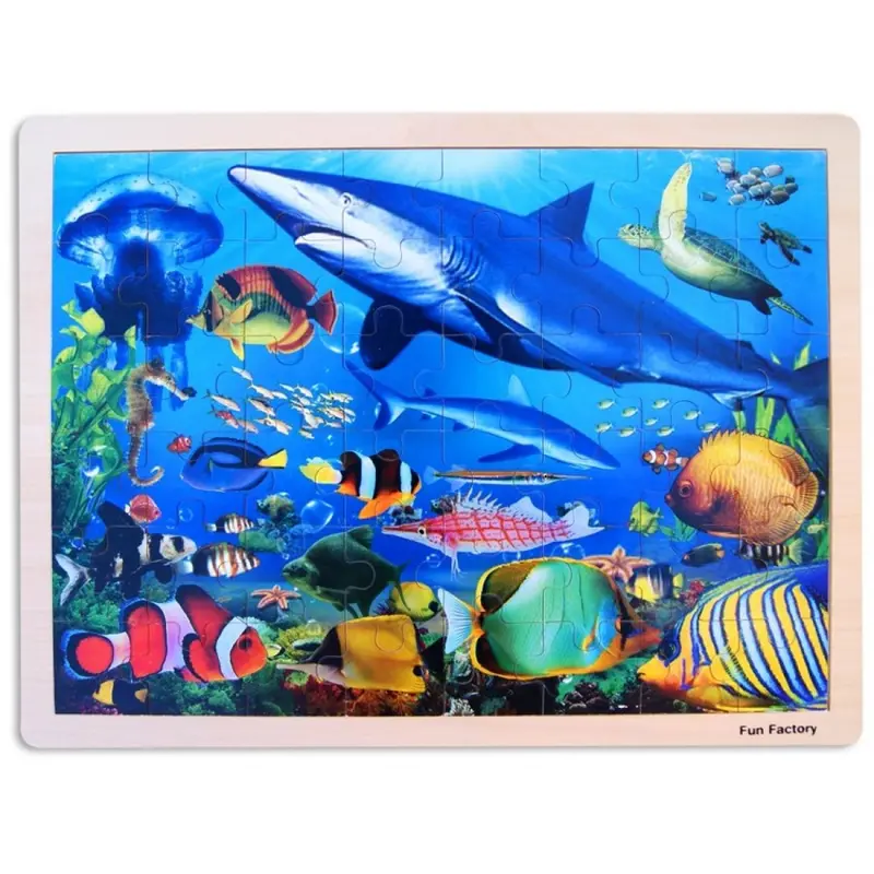 Fun Factory Sealife Shark Jigsaw Puzzle – Ocean Animal Theme