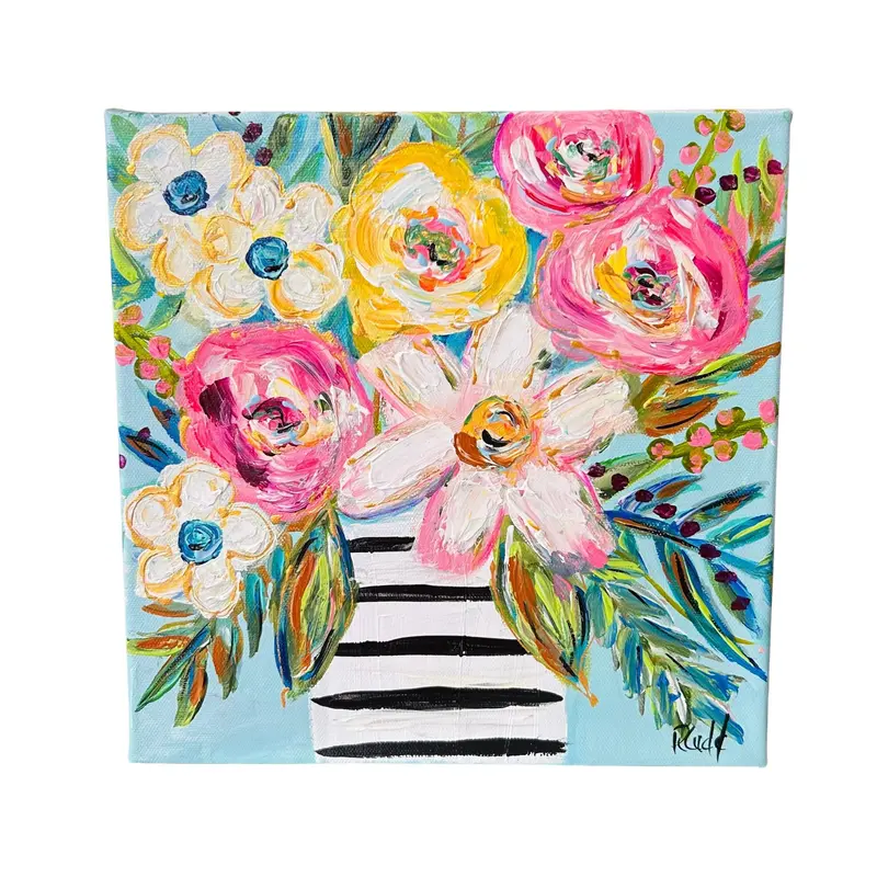 HBR ‘Blue and White Petal Motif’ Art Print